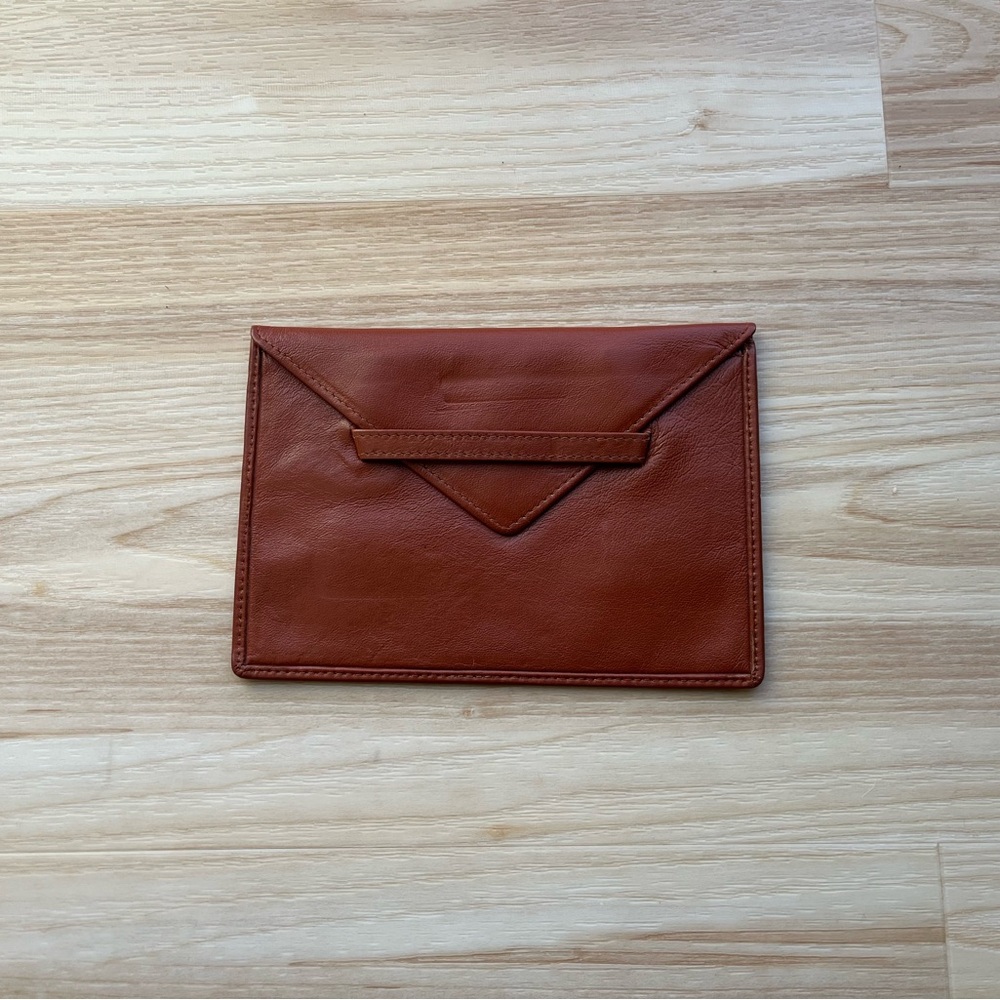 Brown Leather Envelope for pictures or passports